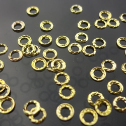 40個金屬零件/扭環圓形/金★金屬螺柱★指甲樹脂裝飾零件/k20 第3張的照片