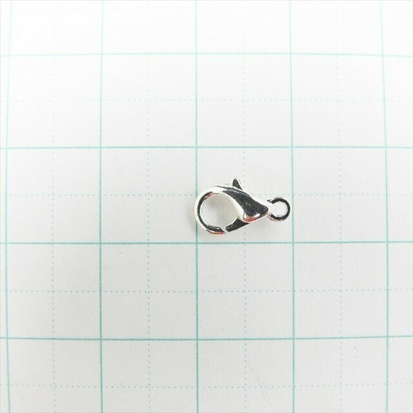 [10件]蟹殼★10mm/白銀★扣環連接配件茄子項鍊（parts35-02） 第2張的照片