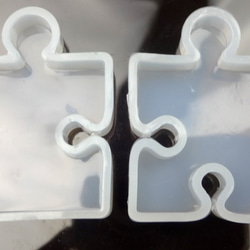 矽膠模具2件套拼圖型★樹脂配件樹脂 第2張的照片