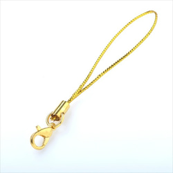 [10] 龍蝦爪吊帶 Gold x gold Strap with crab claw metal fittings (kani 第2張的照片