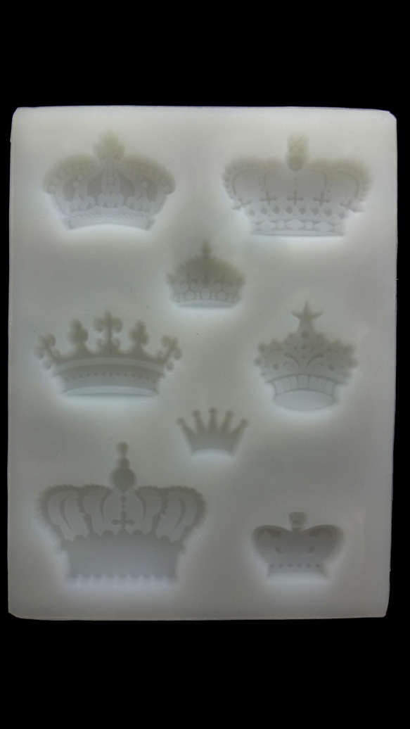 矽膠模具8種★皇冠★手工蠟燭粘土皂 第1張的照片