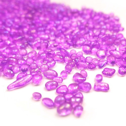 玻璃粒10g★紫色★極光種子★樹脂封裝材料/玻璃/沙邦球/碎玻璃 第1張的照片