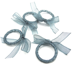 戒指配件水印絲帶4件★Aqua Blue★大搖擺耳環和耳環 第3張的照片