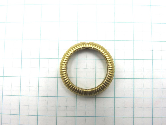 設計環零件28mm 12件★金★壓克力環珠垂直孔啞光金 第2張的照片