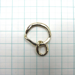 [6 件] 金屬魅力 ★ 雙環 ★ 黃金 ★ 金屬零件設計戒指 (charmg-ringd) 第2張的照片