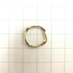 【10件】扭曲變形環零件★16mm/金色★設計環（marukandh-16） 第2張的照片
