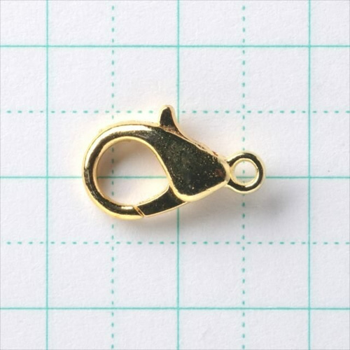 P-115 カニカン☆14mm /ゴールド☆10個 留め具 接続金具 ナスカン