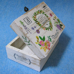 木製小物入れ　ジュエリーボックス　ハーブ　アロマセラピー　ヒーリング 2枚目の画像