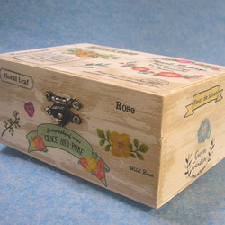 木製ジュエリーボックス　ハーブ　アロマセラピー　ヒーリング 3枚目の画像