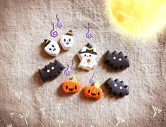 [ハロウィン] Creema遊び心頭蓋骨格ヘッドピアス/耳のクリップを変化させることができます 4枚目の画像