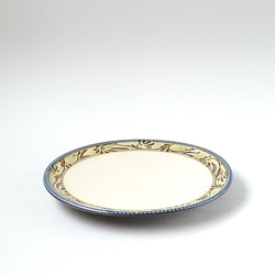 緑釉唐草文7寸皿 やちむん 壺屋焼 沖縄 中皿 工房o-gusuya 通販