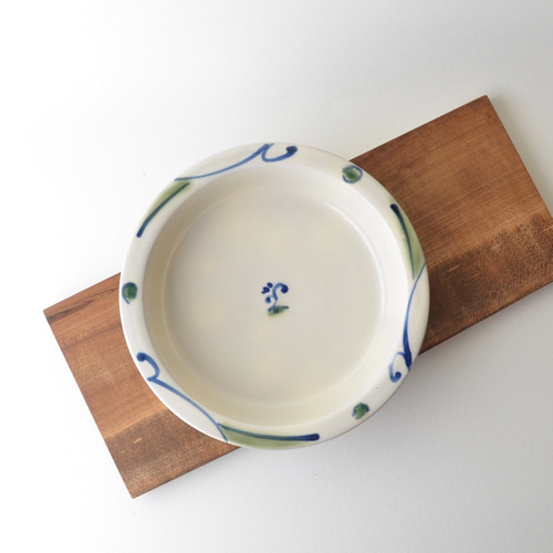 20,5cm絵付けリム皿 (沖縄のやちむん 壺屋焼) 中皿 工房o-gusuya 通販