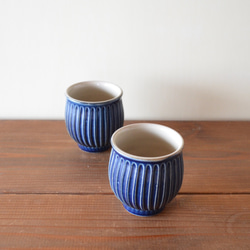 藍色筱野茶杯 第1張的照片