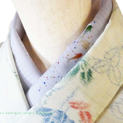 日本刺繍 koi chan 夏用絽半襟 1枚目の画像