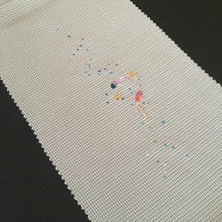 日本刺繍 grakoi chan 夏用絽半襟 2枚目の画像