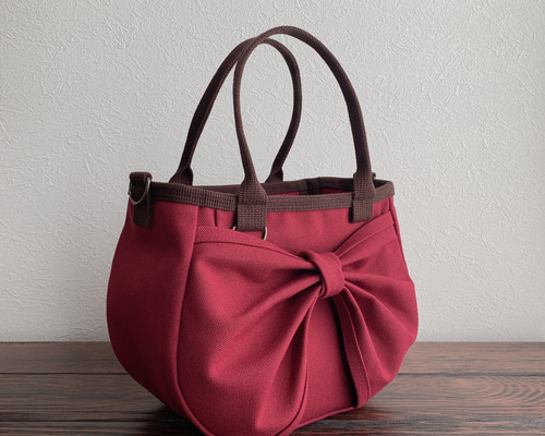 超軽量♡倉敷畳縁シンプルリボンショルダーバッグ：３点セット 超軽量♡倉敷畳縁シンプルリボンショルダーバッグ：3点セット