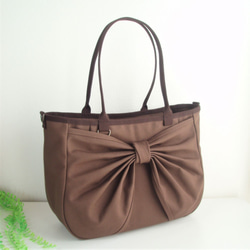 きこり⭐️ リメイクバッグ 2点 ♥️大♥️ころリボンバッグ トートバッグ ワインレッド ボルドー 2WAY