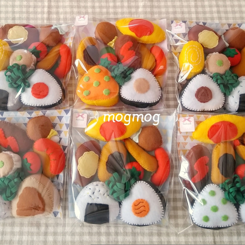 大好評☆受注作製】フェルト おままごと♡お弁当 セット 大好評☆受注作製】フェルト おままごと♡お弁当 セット