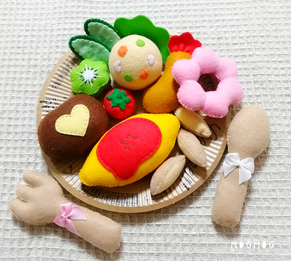 【受注作製】フェルト おままごと♡お子さまランチセット 3枚目の画像