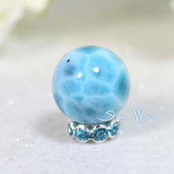 売約済❁天然石✿大粒！10Aラリマー ラウンド約15.5mm☆1粒E 5枚目の画像