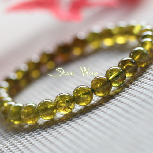 天然石✿秋色良質カラーチェンジマリガーネット約6.7～6.9mm前後