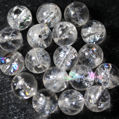半額SALE□高品質アイリスクォーツ ラウンド約10.2～10.4mm☆2粒 