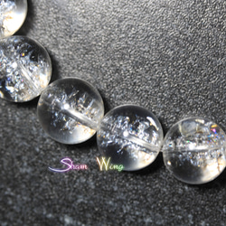 天然石✿大粒アイリスクォーツ約12～12.2mmブレスレット☆虹の宝石箱 4枚目の画像
