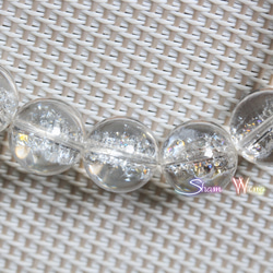 天然石✿大粒アイリスクォーツ約12～12.2mmブレスレット☆虹の宝石箱 5枚目の画像