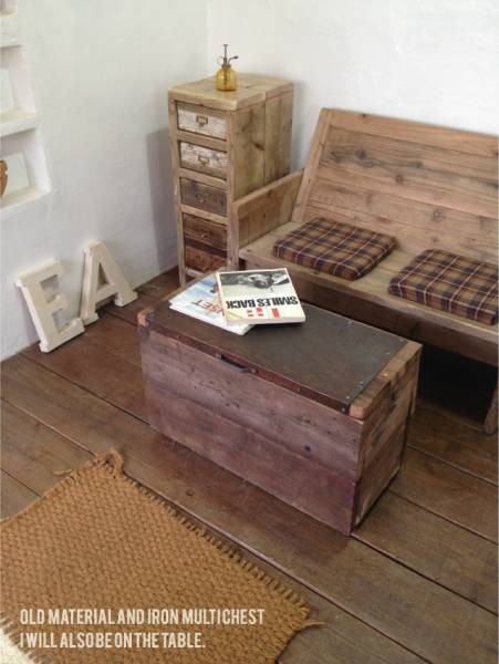 数量限定　SC-5　チェスト　収納棚　サイドチェス　 シェルフ　古材　書類棚　ドキュメントシェルフ　真鍮取手　引出し