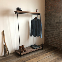 フレンチグレー》シャビーシック 壁掛けウォールフック 4連 羽型