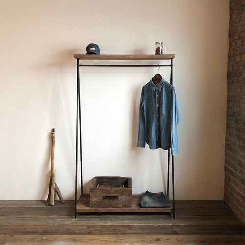 数量限定 MH4 ハンガーラック アイアン 古材 インダストリアル