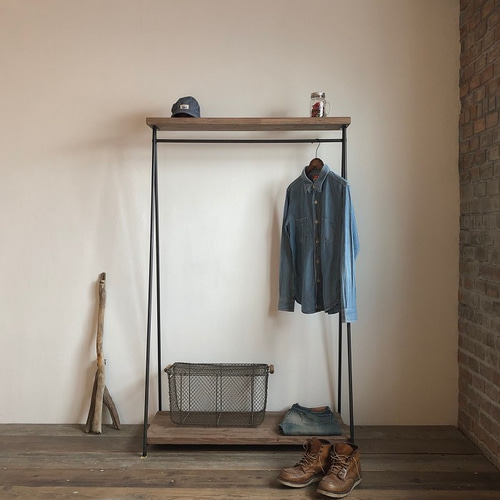 数量限定 MH4 ハンガーラック アイアン 古材 インダストリアル