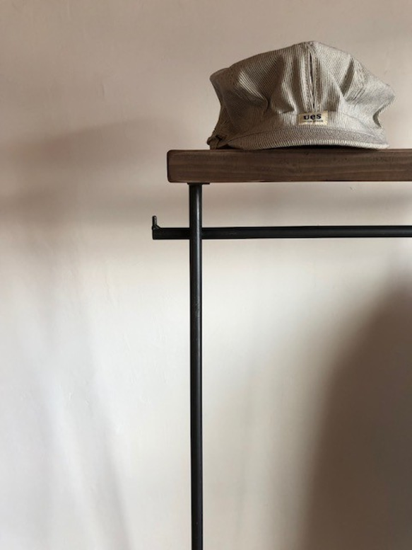 数量限定　SNNK-H-80　 ハンガーラック 　アイアン　インダストリアル　フック付　コンパクト 色ムラ