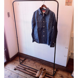 数量限定 ID アイアン ハンガーラック ブルックリンスタイル 古材 収納