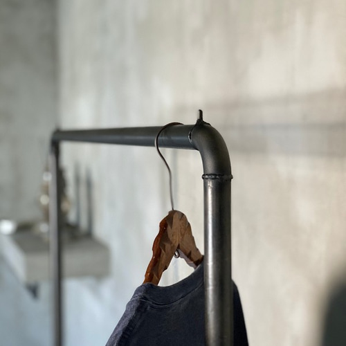 数量限定 GAS-80 アイアン キャスター付 ハンガーラック