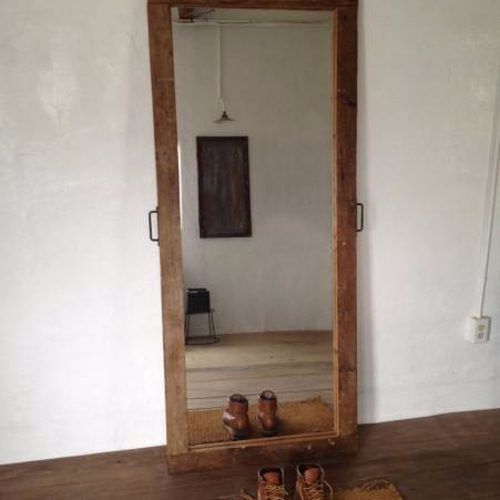 数量限定 TMMK-8-3 古材 ミラー スタンドミラー フルレングスミラー