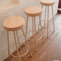 ヒノキの切り株の造形的置物 丸太 椅子 スツール -7 オブジェ