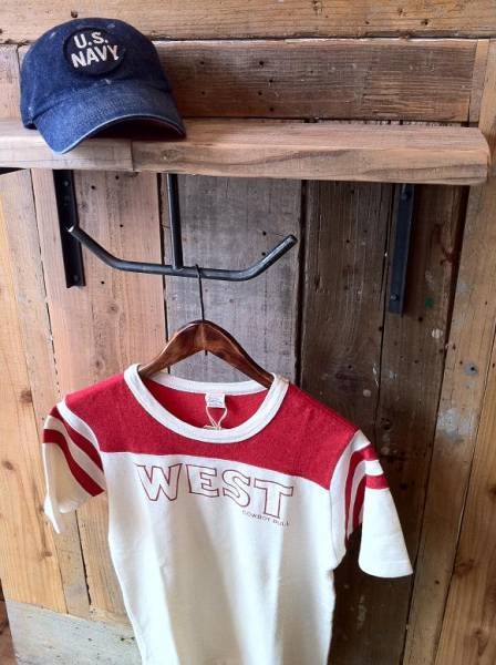 数量限定　TTIHR-65　古材　アイアン　棚受け　棚板　ブラケット　ハンガーラック　フック　インダストリアル