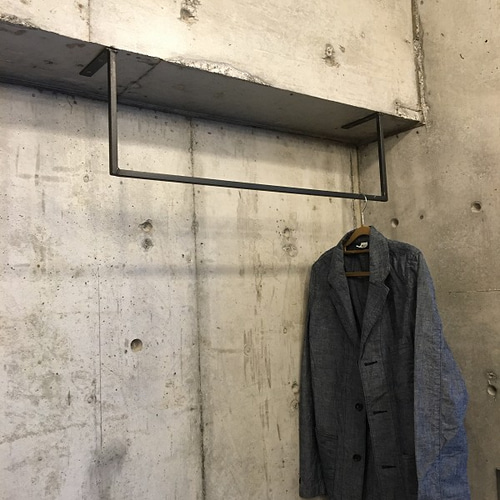 オーダー2辺130cm以内天井吊り下げハンガーラック部屋干し室内干し