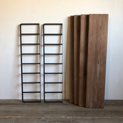 折り畳み式アイアンラダーシェルフ (アイアン家具 アイアン什器