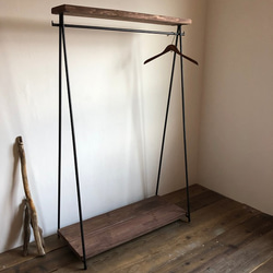 特大　貴重　数量限定　特別価格　ハンガーラック　アイアン家具　古材　無垢材　送込 数量限定 SNNK-T-150 ハンガーラック アイアン インダストリアル