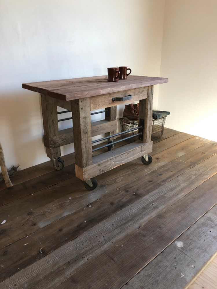 数量限定　MTT　古材　テーブル　カフェテーブル　デスク　カフェ　ワークテーブル　机　インダストリアル　アイアン