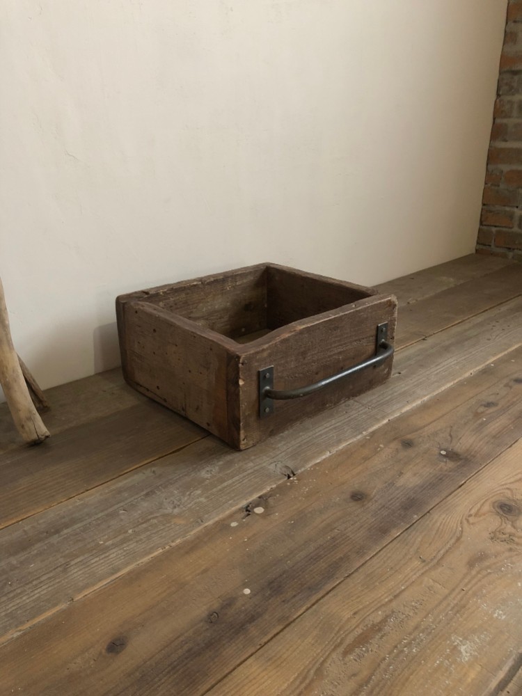 数量限定　OWB-40　古材　ボックス　アイアン　木箱　収納　取手　多目的箱