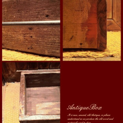 数量限定　OWB - 40　古材　ボックス　アイアン　木箱　収納　取手　多目的箱 8枚目の画像