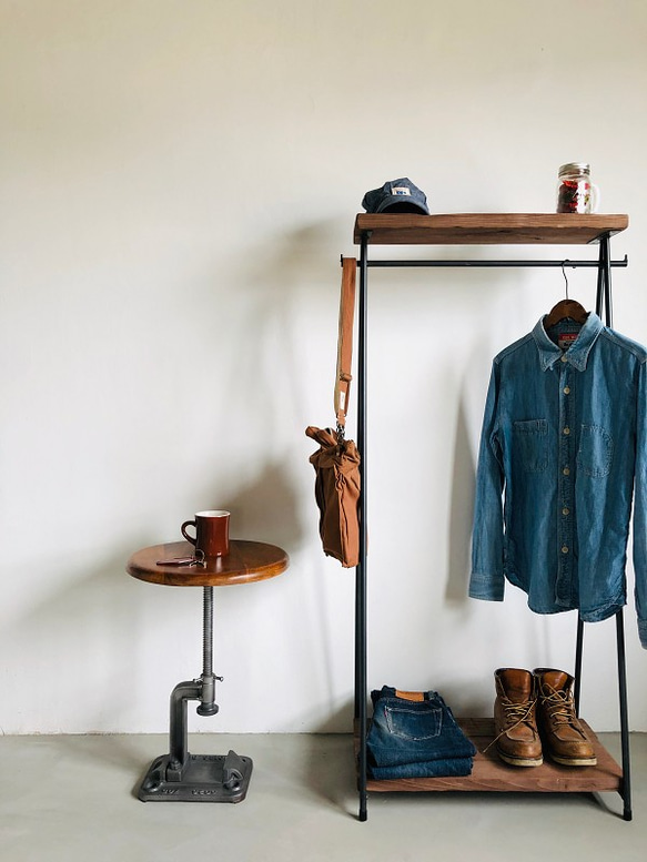 貴重　数量限定　SNNK-NS　ハンガーラック　インダストリアル　古材 数量限定 SNNK-NS ハンガーラック アイアン インダストリアル 古