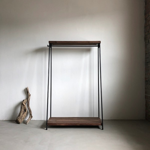 貴重　数量限定　MH4-NS　ハンガーラック　インダストリアル　古材 貴重数量限定MH4-NSハンガーラックアイアン古材ディスプレイ