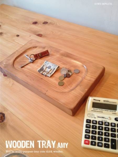 数量限定　HNT　木のトレイ　木のお皿　ウッドトレイ　キートレイ　キャッシュトレイ　レジトレイ　トレイ　トレー　ひのき