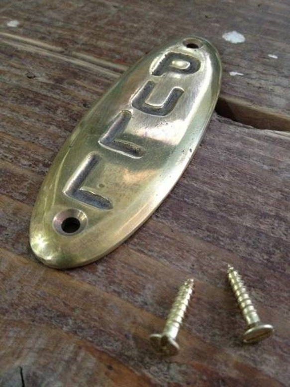 数量限定　PP-G　PULL PUSH セット　ドアサイン　真鍮　押す　引く　プレート　プル　プッシュ　ハンドメイド 6枚目の画像
