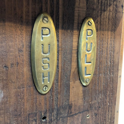 数量限定　PP-G　PULL PUSH セット　ドアサイン　真鍮　押す　引く　プレート　プル　プッシュ　ハンドメイド 8枚目の画像