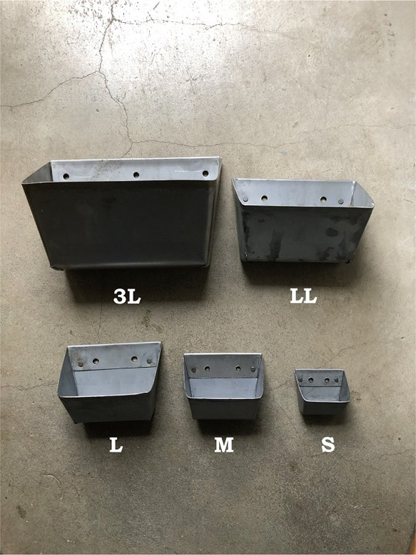 貴重　海外製　数量　TB-L　ツールボックス　パーツボックス　アイアン　小物収納　インダストリアル　海外製　/　Lサイズ 7枚目の画像